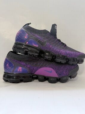 Nike VaporMax Flyknit Slip-On Sneakers in Purple and Black
